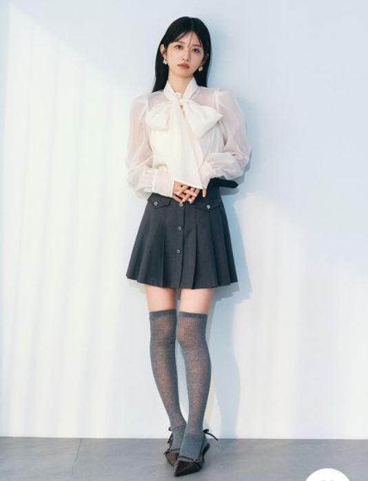 [預購]LILY BROWN 附腰帶百褶褲裙