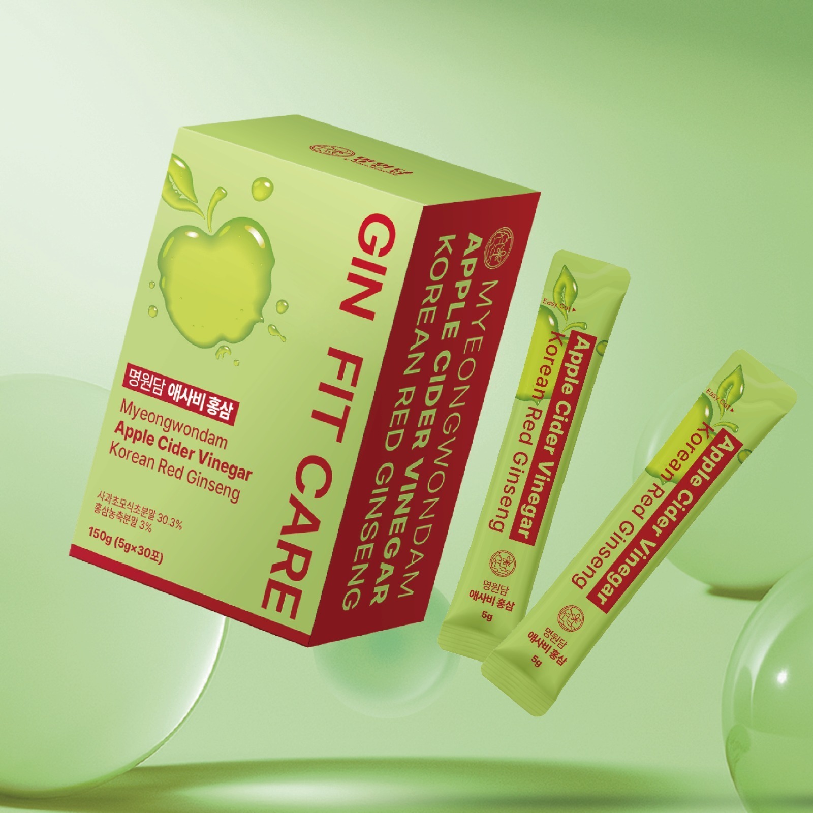 DA70 Apple Cider Vinegar Korean Red Ginseng (5g*30ea)