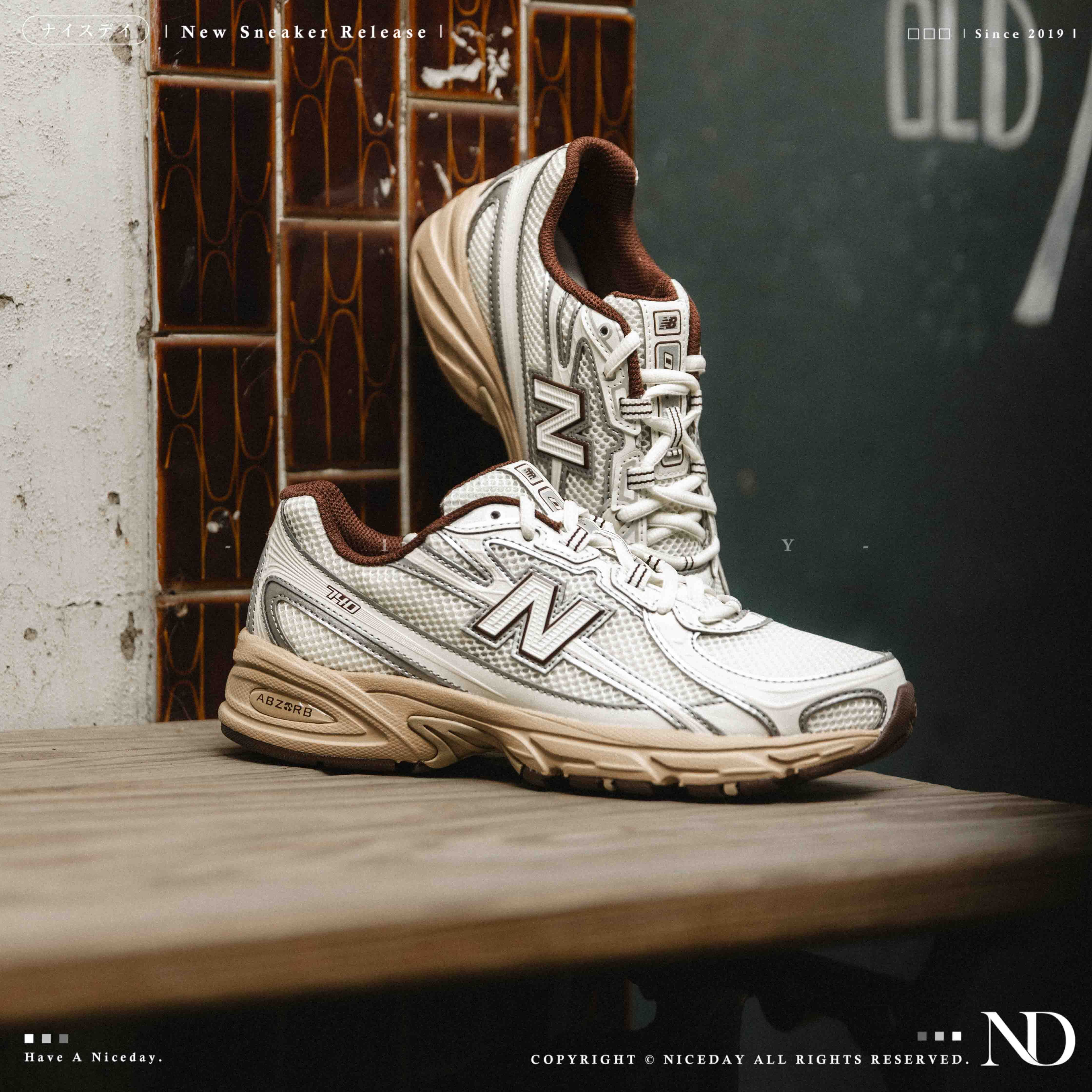 NICEDAY 現貨 New Balance 740 酒紅 復古 奶油 焦糖底 杏色 奶油白 U7401Q2