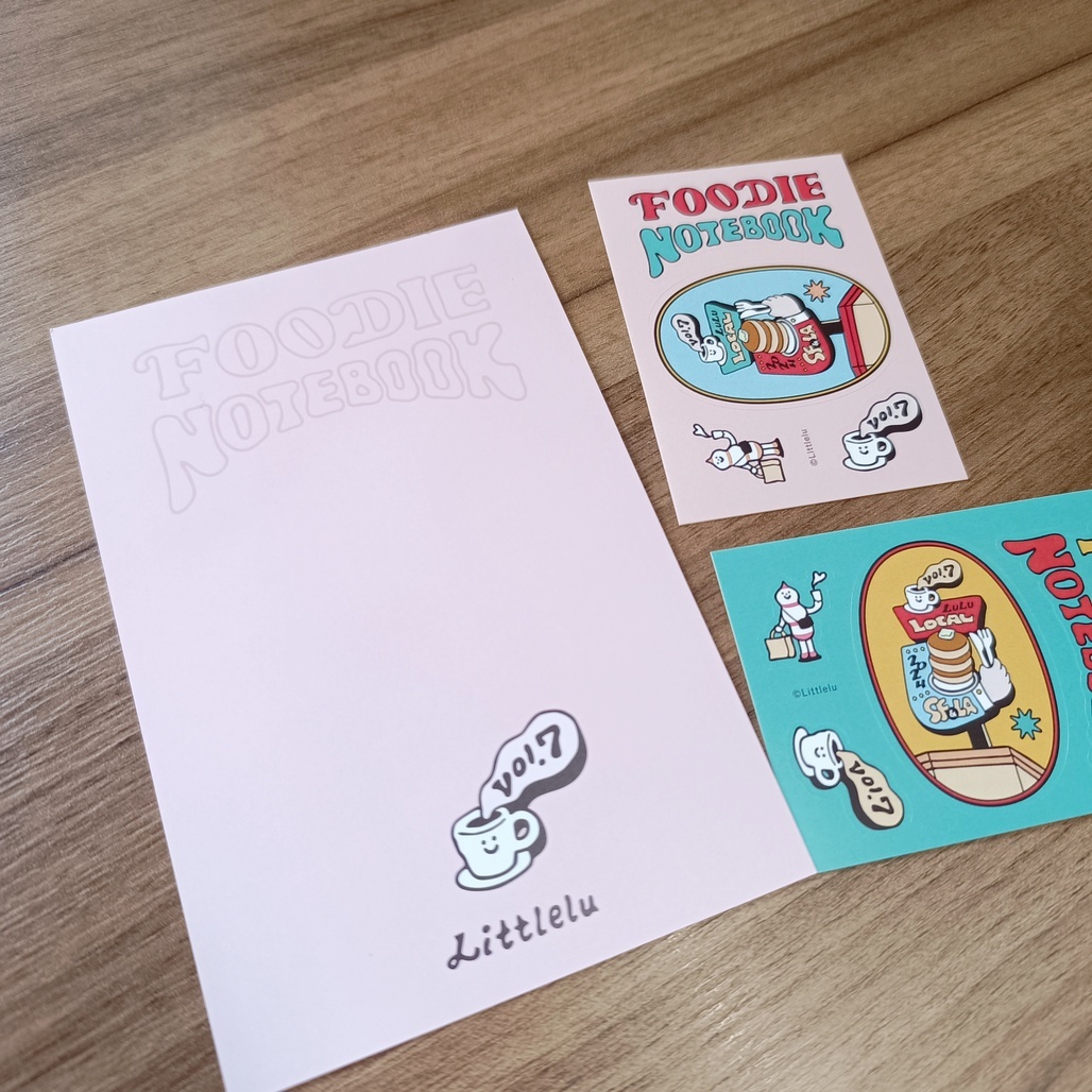 日本little lu．Foodie Vol.7 貼紙明信片套組