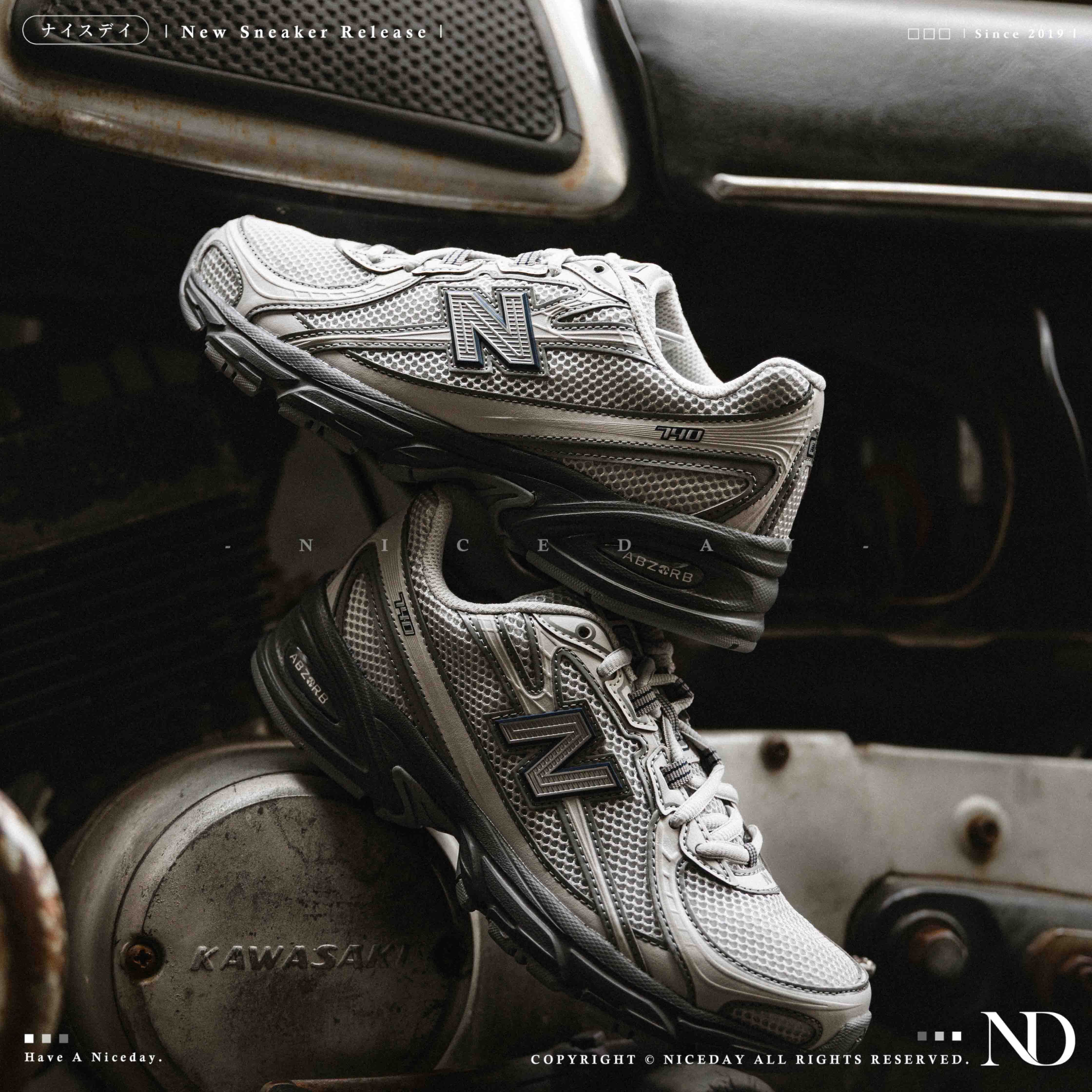 NICEDAY 現貨 New Balance 740 灰色 灰 鐵灰 中性灰 復古 U7407LZ