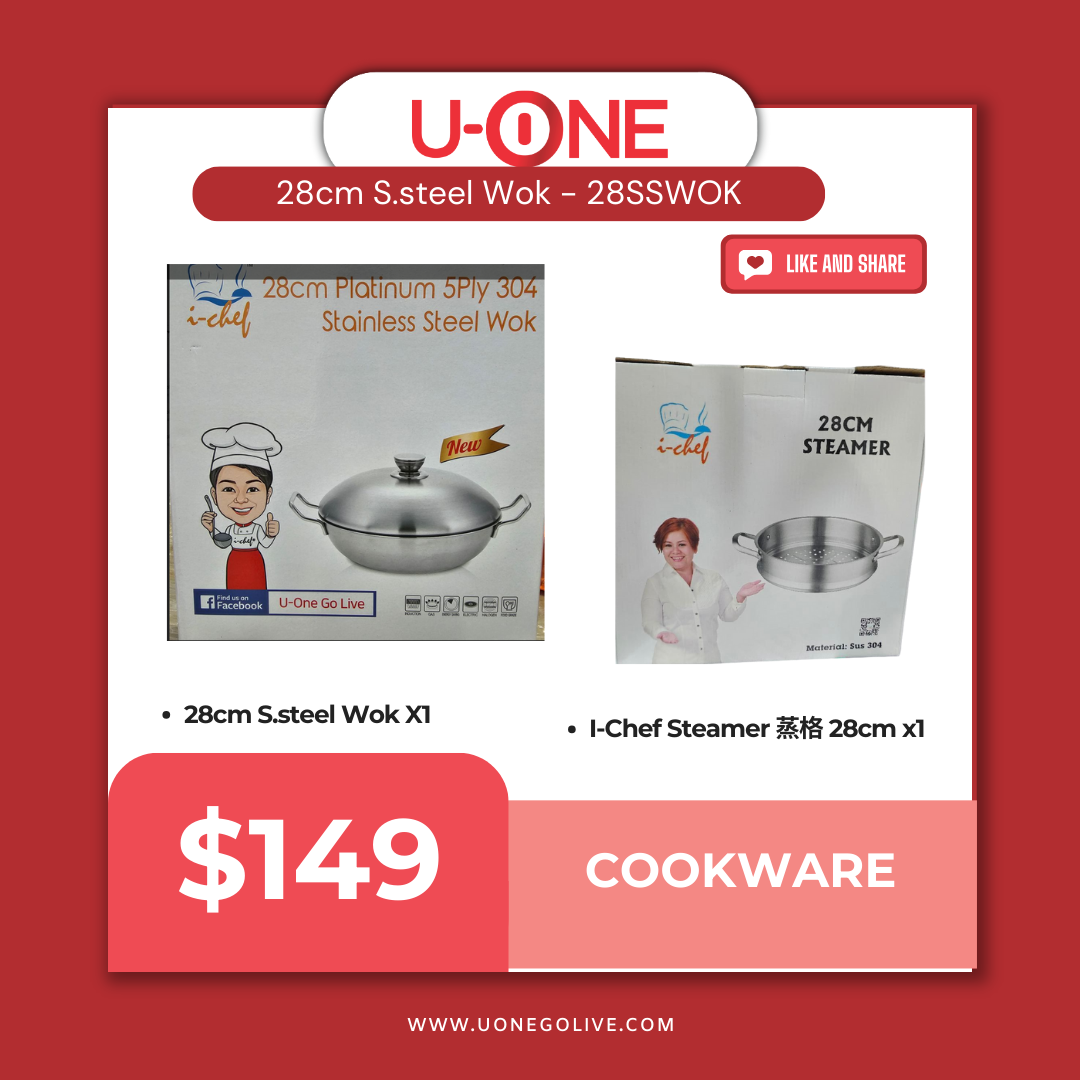 28cm S.steel Wok - 28SSWOK