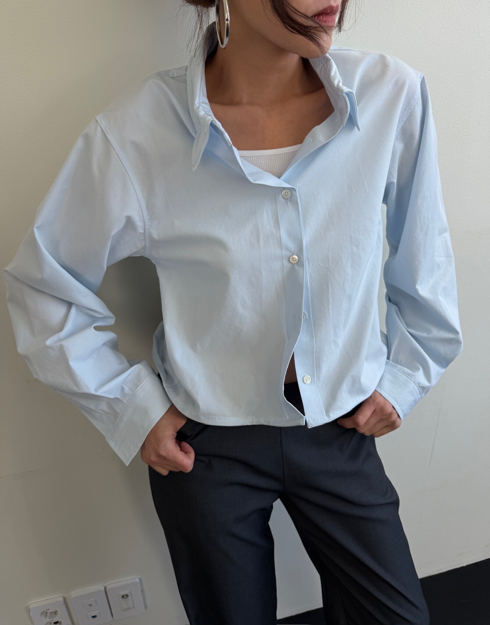 Twisted hem wire shirt