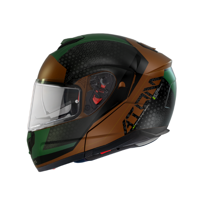 MT HELMETS ATOM SV ADVENTURE B6 MATT GREEN  消光面