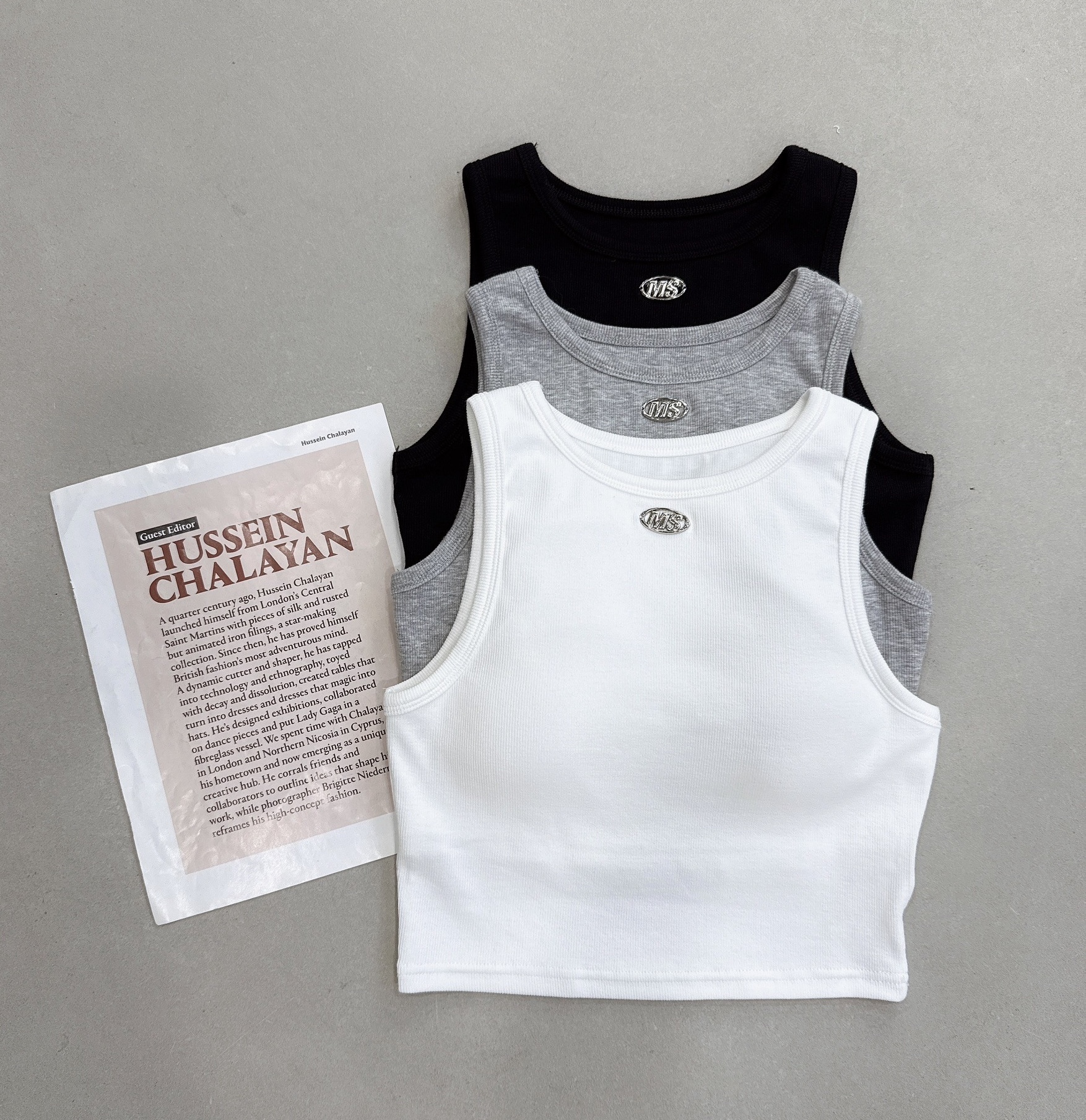 鐵牌MS罩杯短版背心