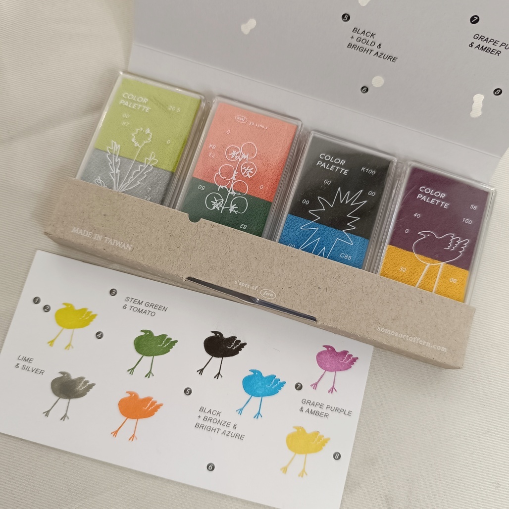 羊君．Color Palette系列 調色盤 八色印台組