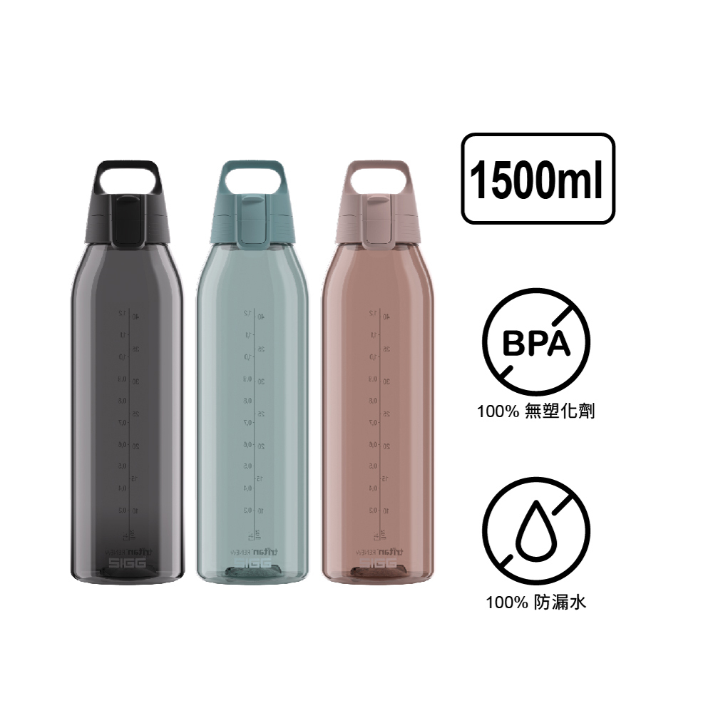 瑞士百年 SIGG 全彩 Tritan 彈蓋耐衝擊運動水瓶 1500ml