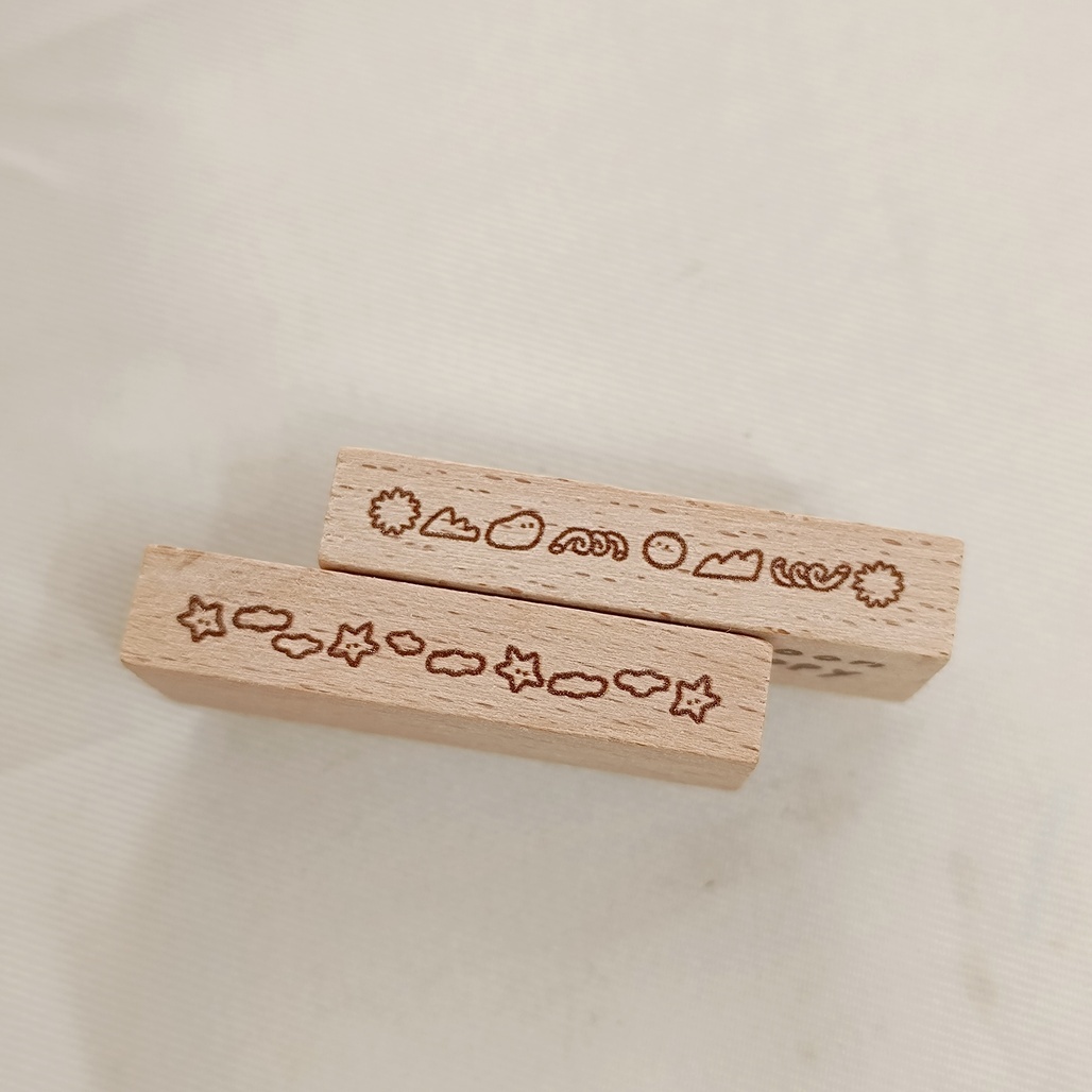 繭花．長型印章 共兩款