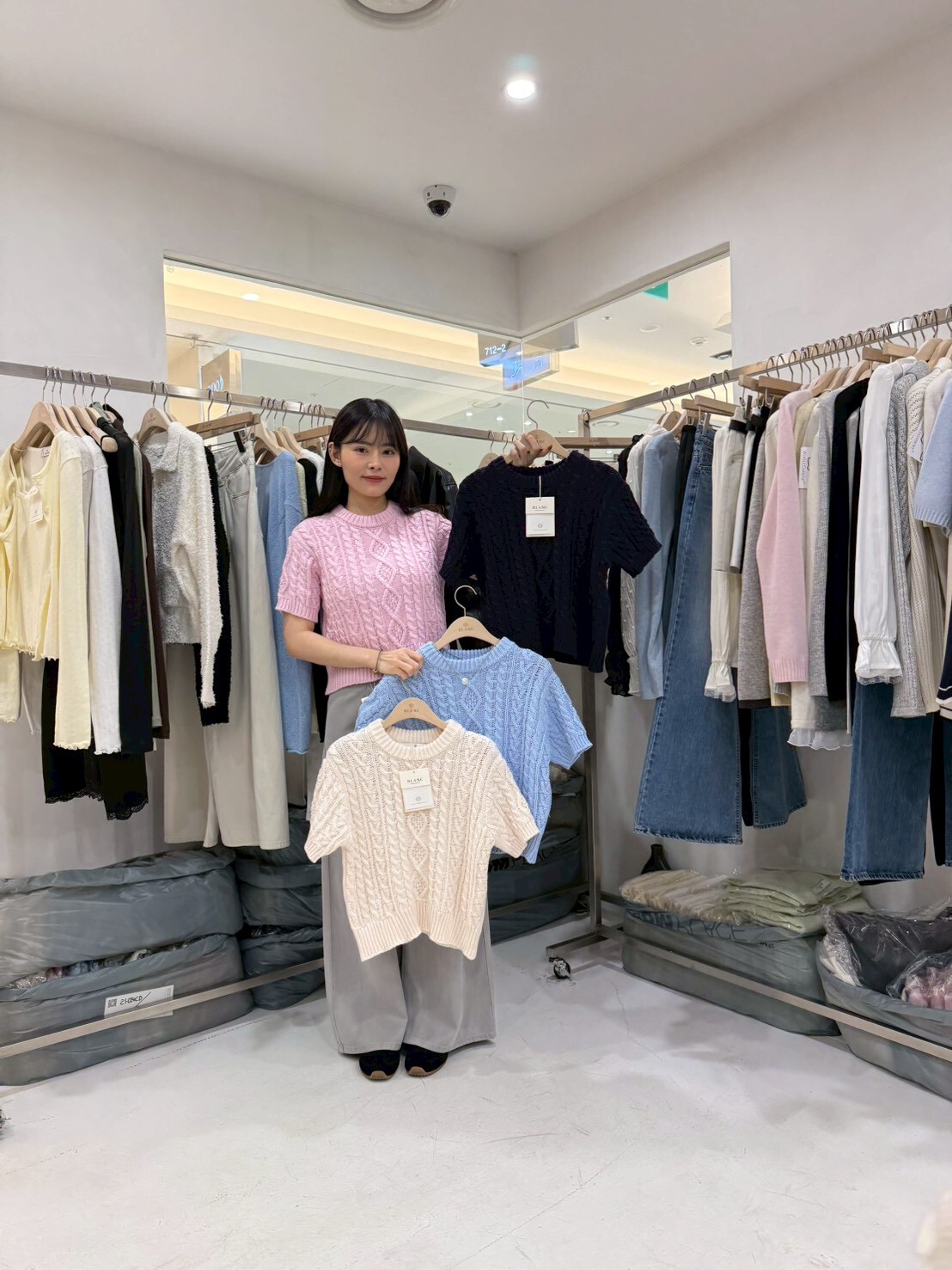 MB5529 立體織紋短袖針織衫 *特價* (優惠碼同充值購物金不適用)