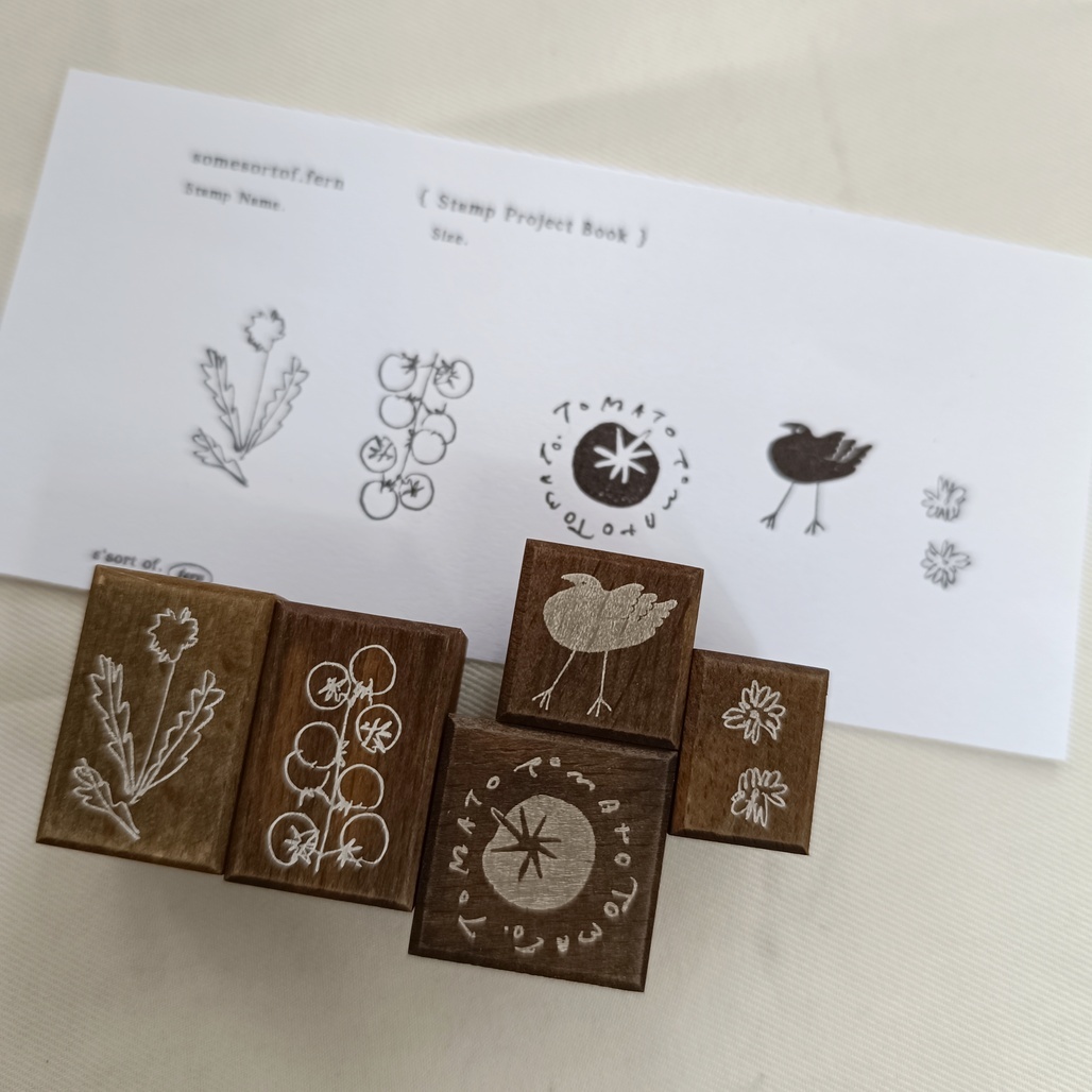 羊君．Colorful Things系列 復古櫸木印章 共五款