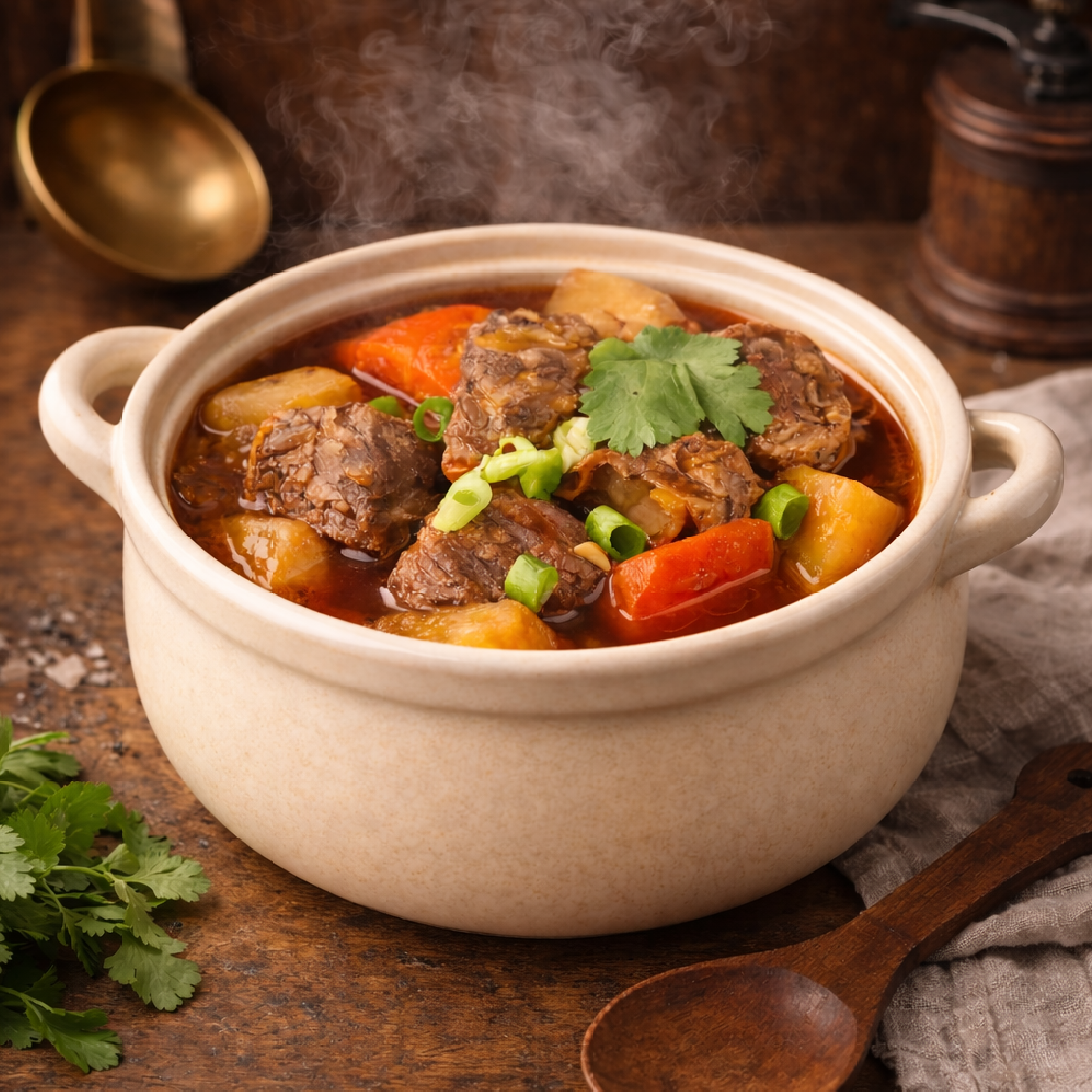 經典牛腩湯1000g-盒