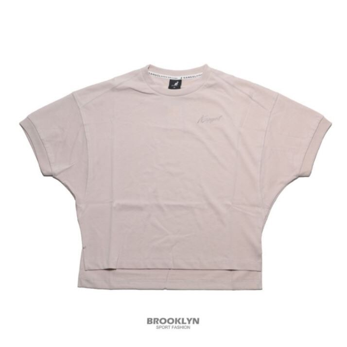 【下殺↘ $399】KANGOL 短T 卡其 大寬袖 落肩 短袖 女 6122100431