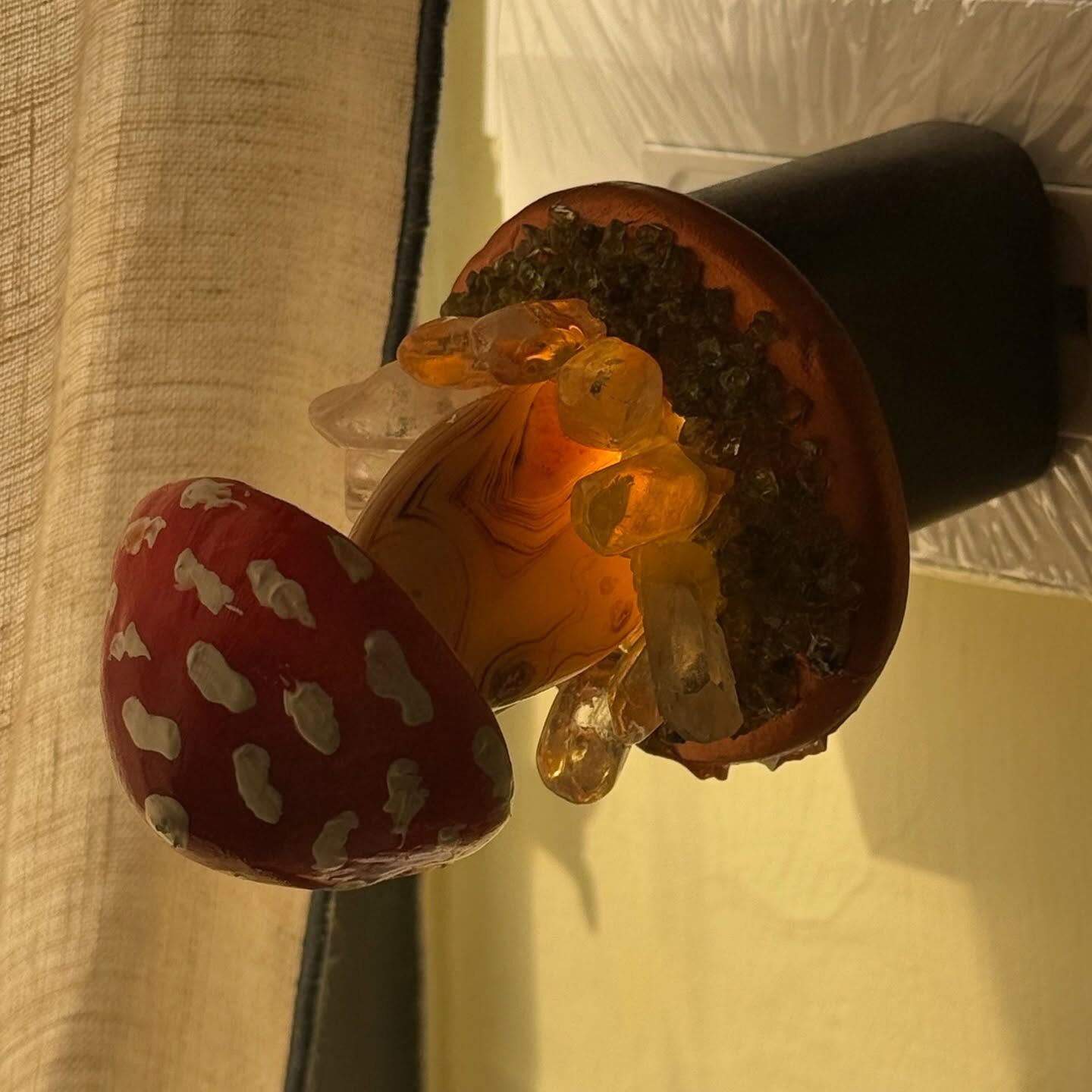 [原石] 水晶蘑菇USB燈