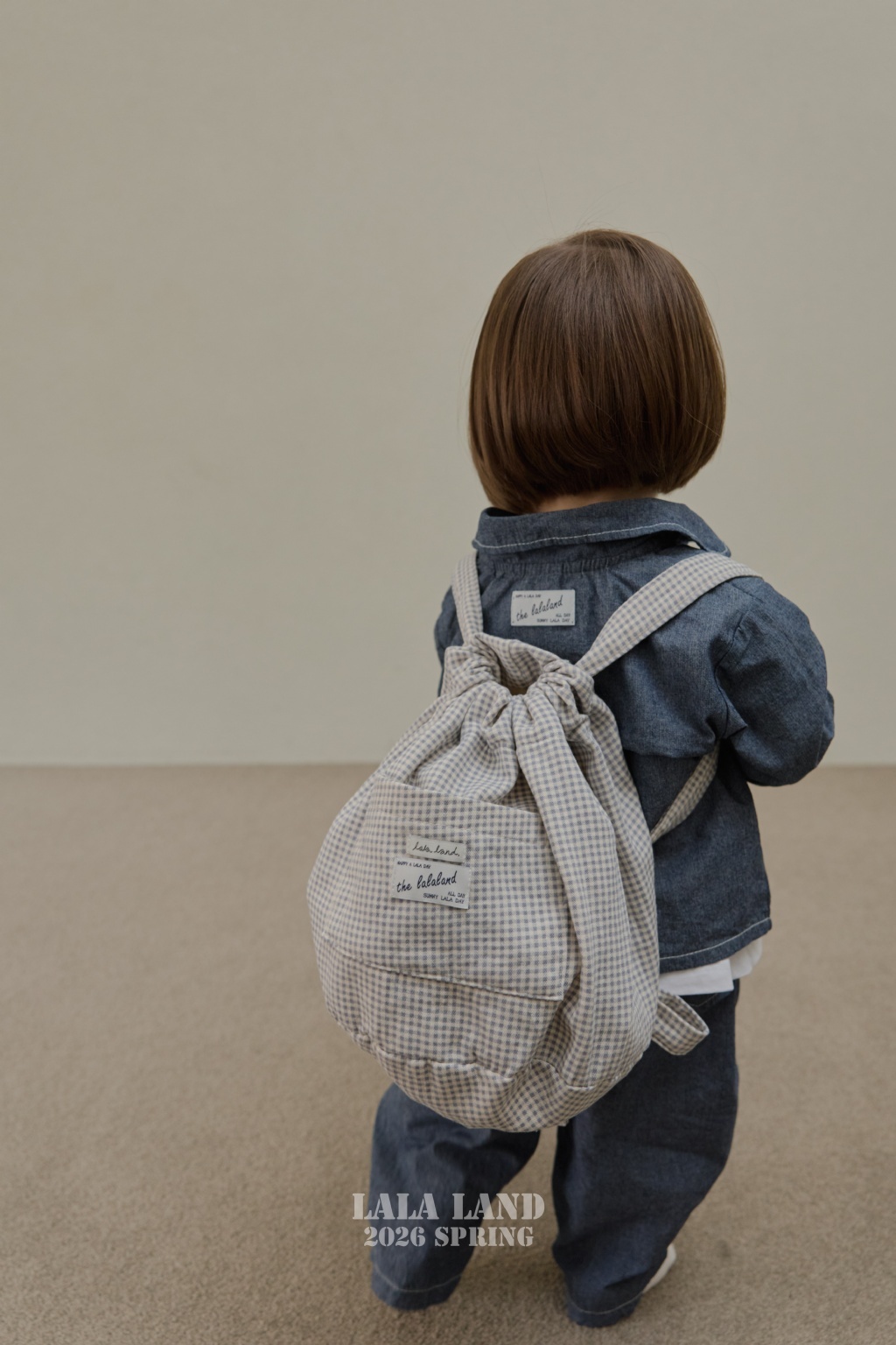 韓國🇰🇷 LALA LAND 格子後背包