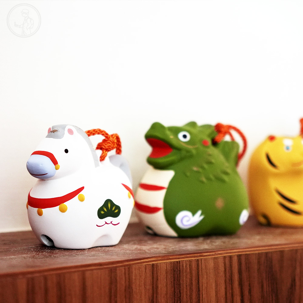 藥師窯 錦彩十二生肖土鈴