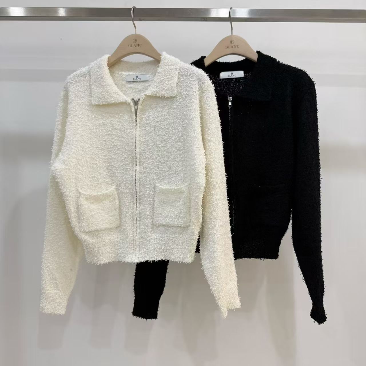 MB5533 粒粒毛拉鍊外套 *特價* (優惠碼同充值購物金不適用)