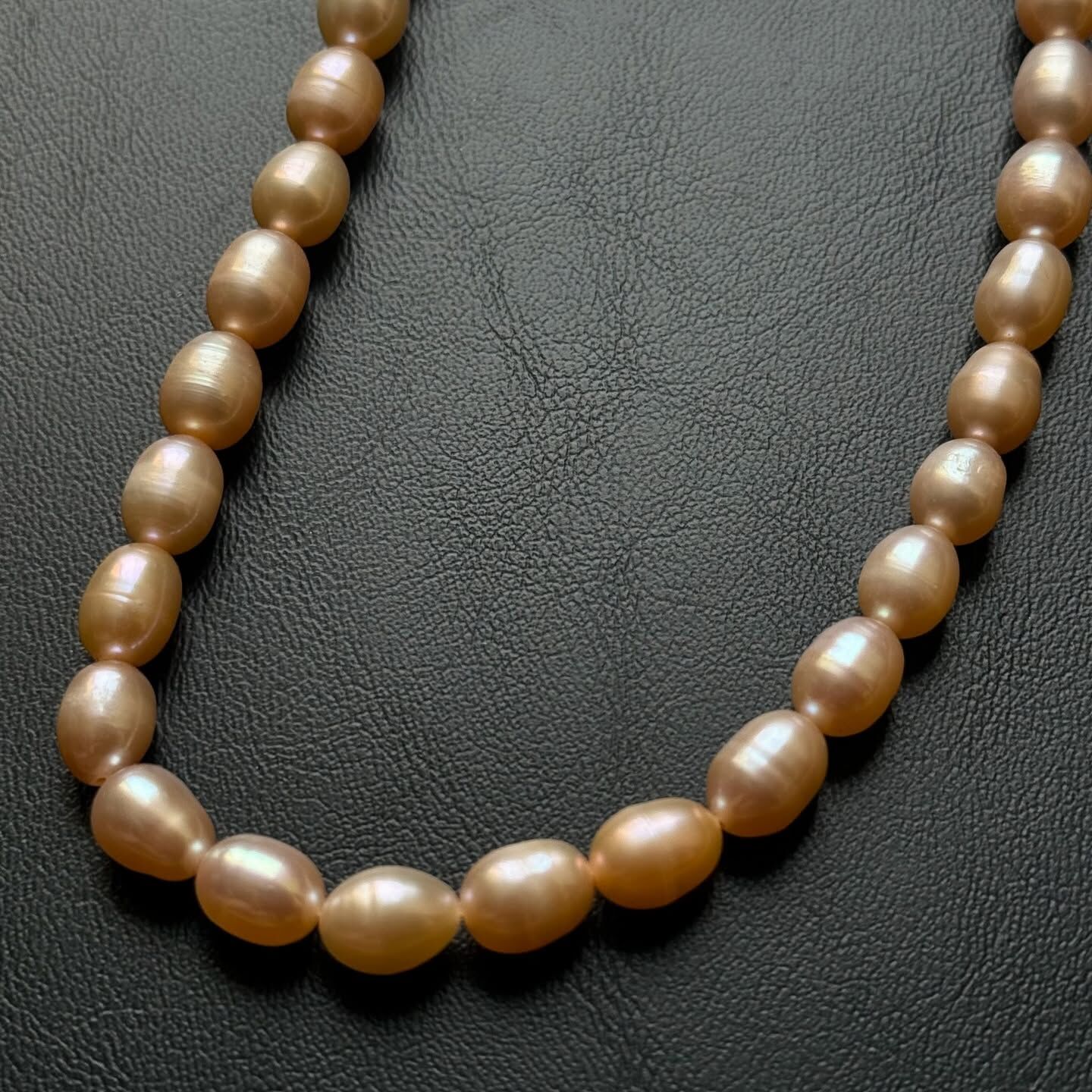 [原石] 淡水珍珠 粉色項鏈 925銀項鍊