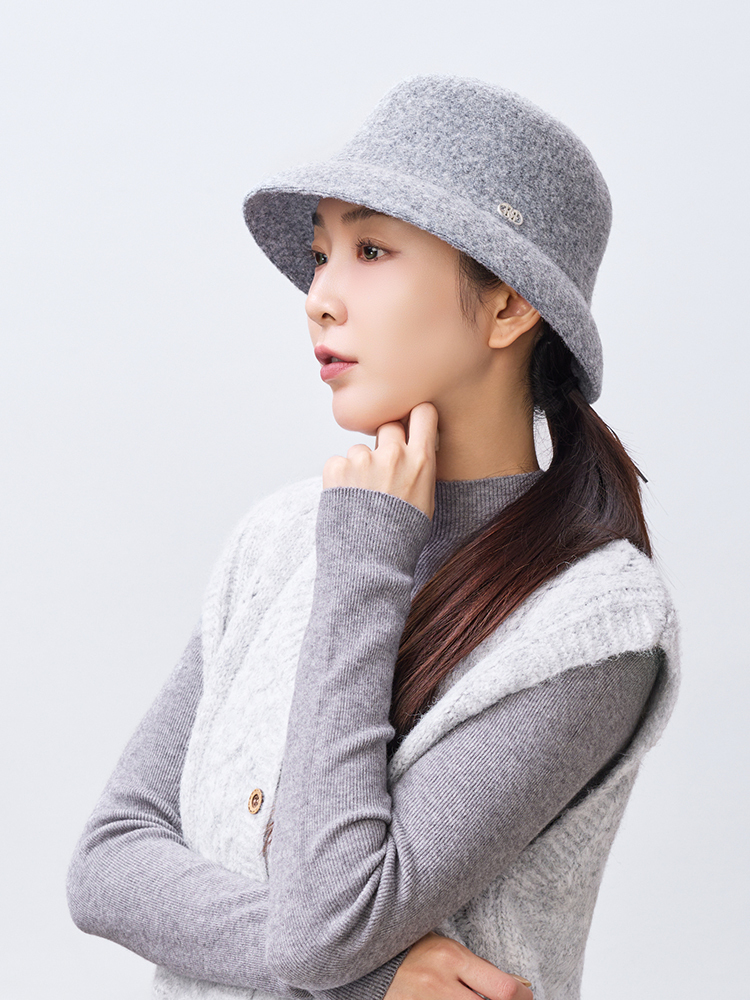 OH!HER 小復古保暖可調式漁夫帽 2503（30.2%羊毛）