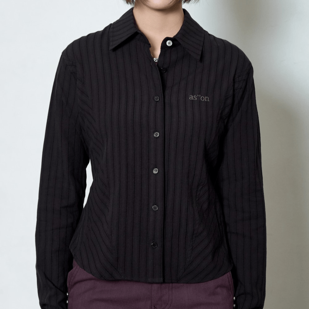 ASON｜11/2官網先上架26春季新款｜外套單著都靚修身款NIKO CORSET SHIRT [2 colors]