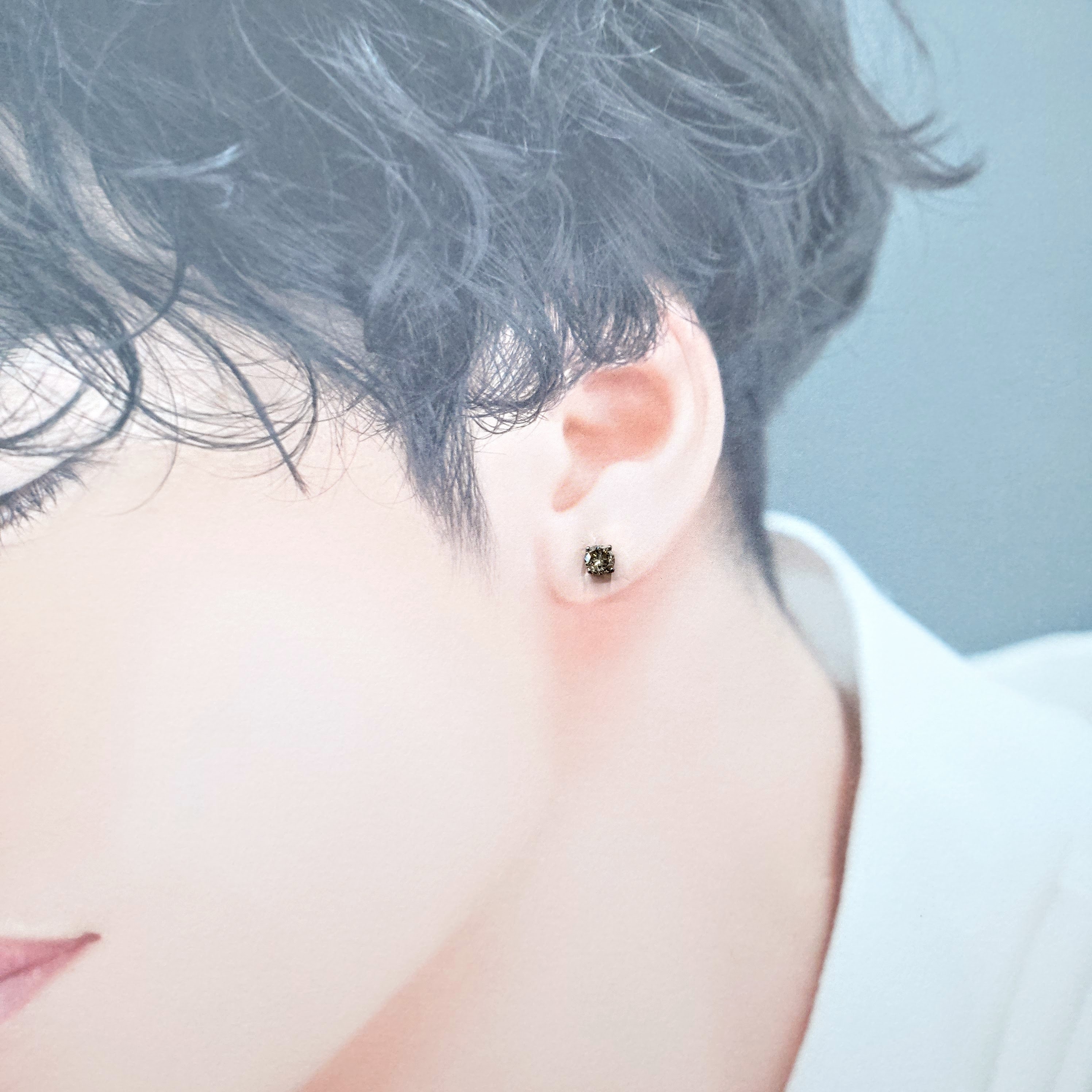 18K Gold 1.22ct Fancy Brown Diamond Earrings