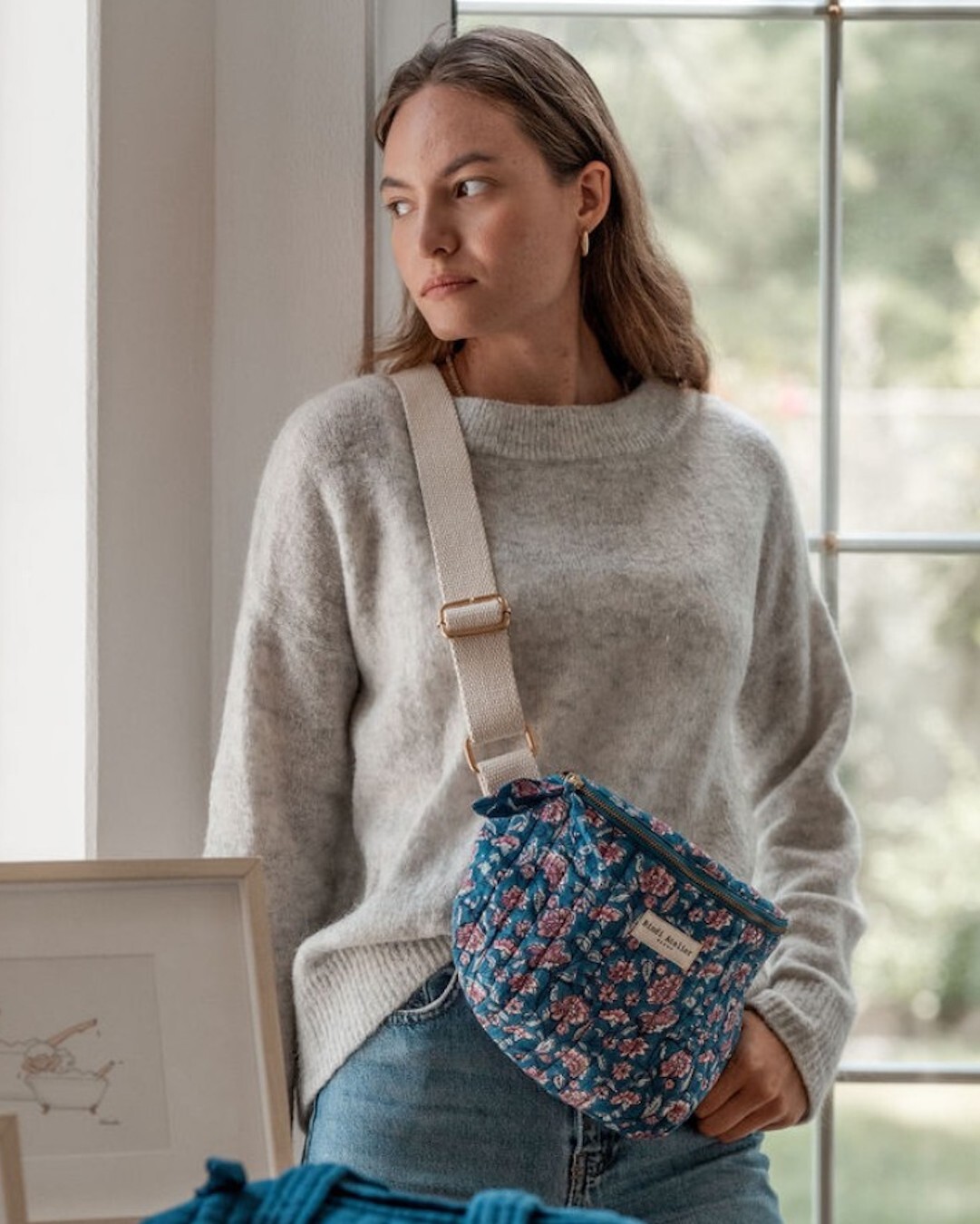 埃德爾水漾藍 | 單肩包