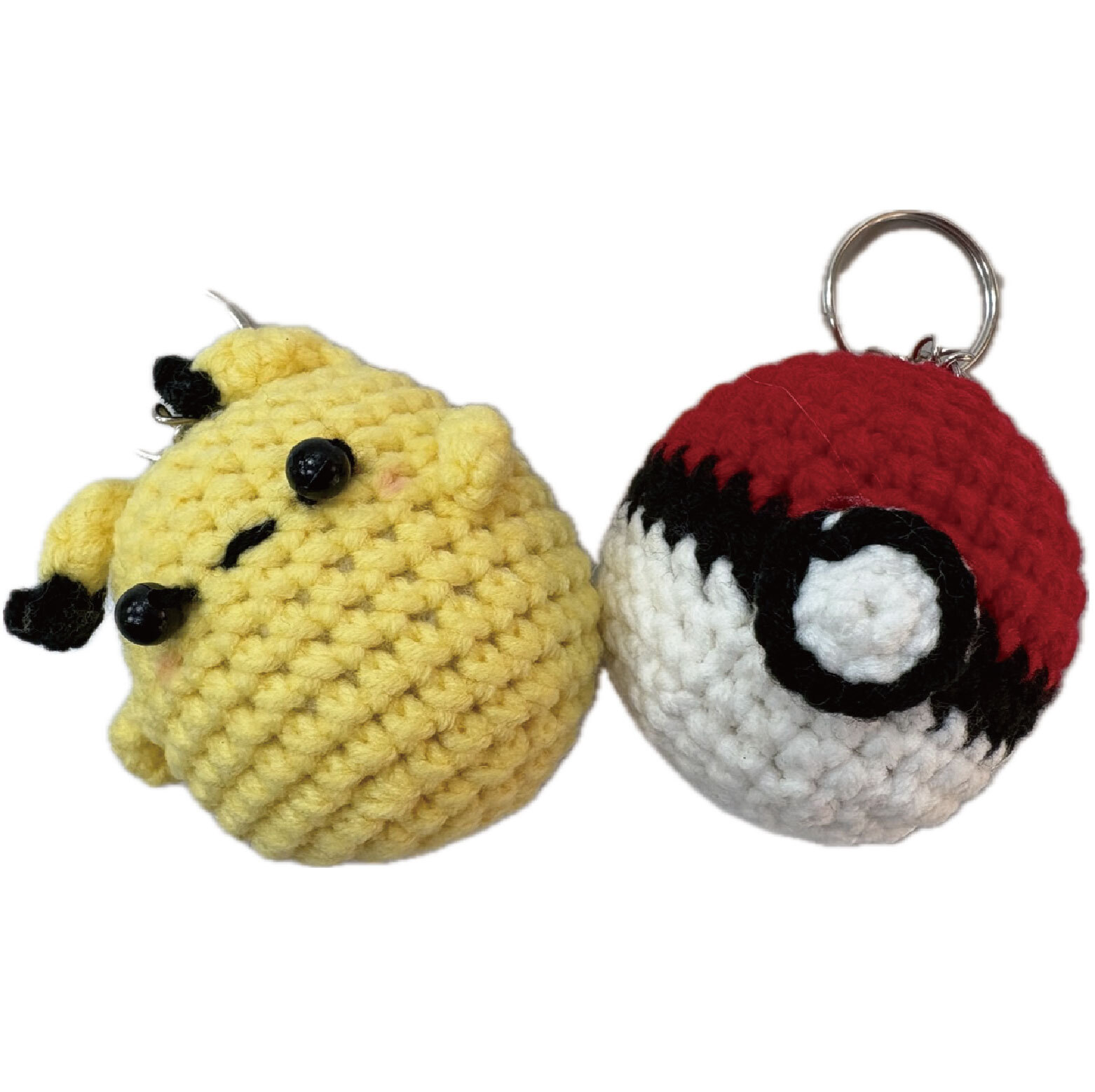 台中院｜毛線手作皮卡丘、寶貝球吊飾組
