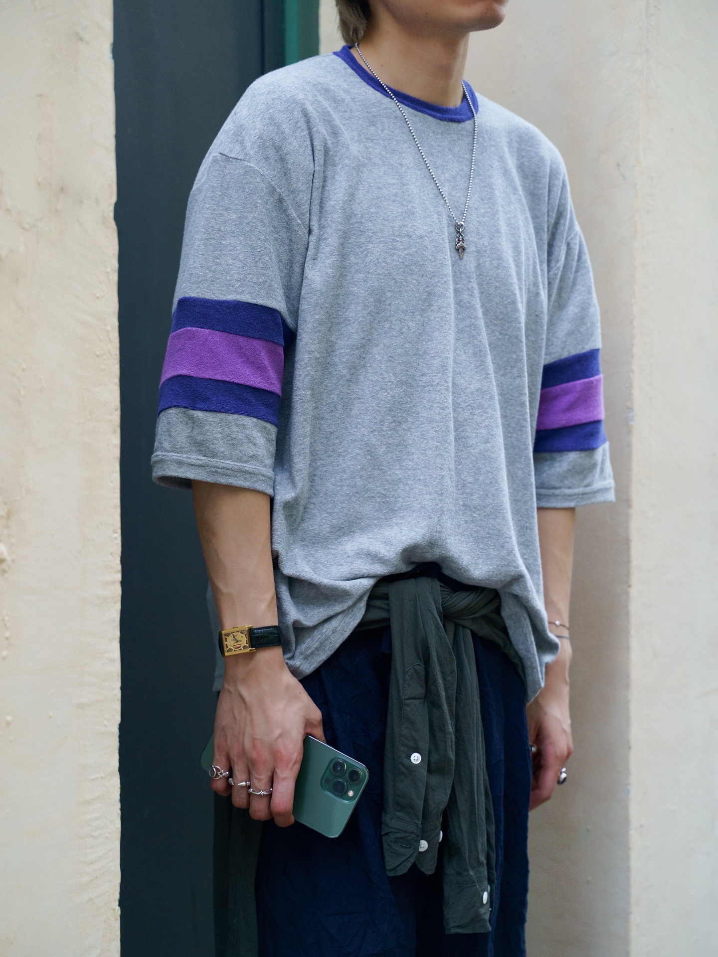 mocT｜TC PILE JERSEY MULTI CREW NECK H/S PO