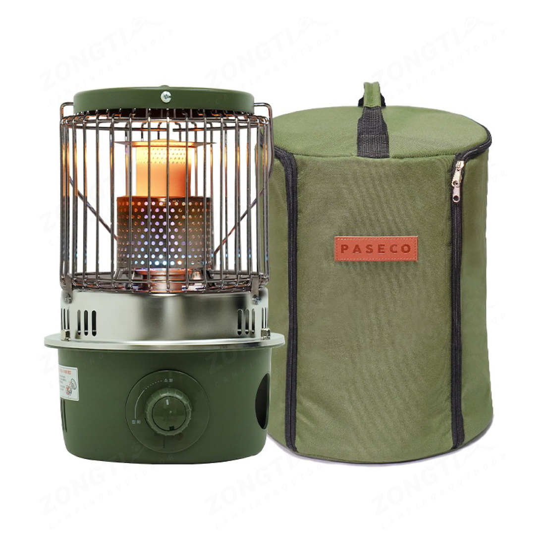 *【PASECO】軍事硬派風格瓦斯暖爐-附收納袋PGH-C14GH