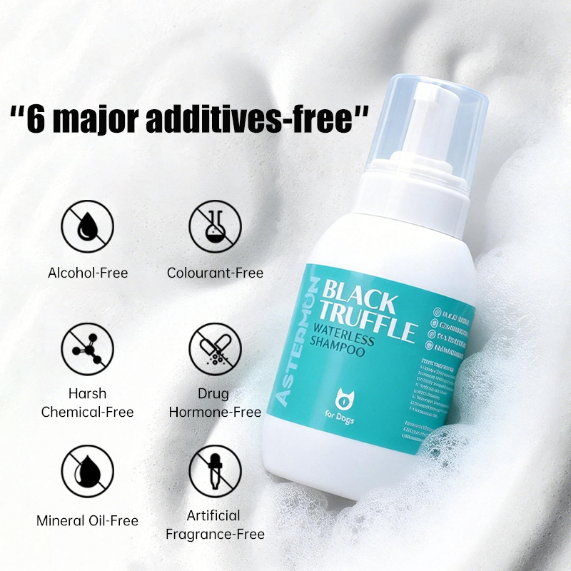 Black Truffle Waterless Shampoo -Pet no-rinse mousse for dogs, made from natural ingredients, providing odor elimination and Keep them smelling great while revitalizing their coat