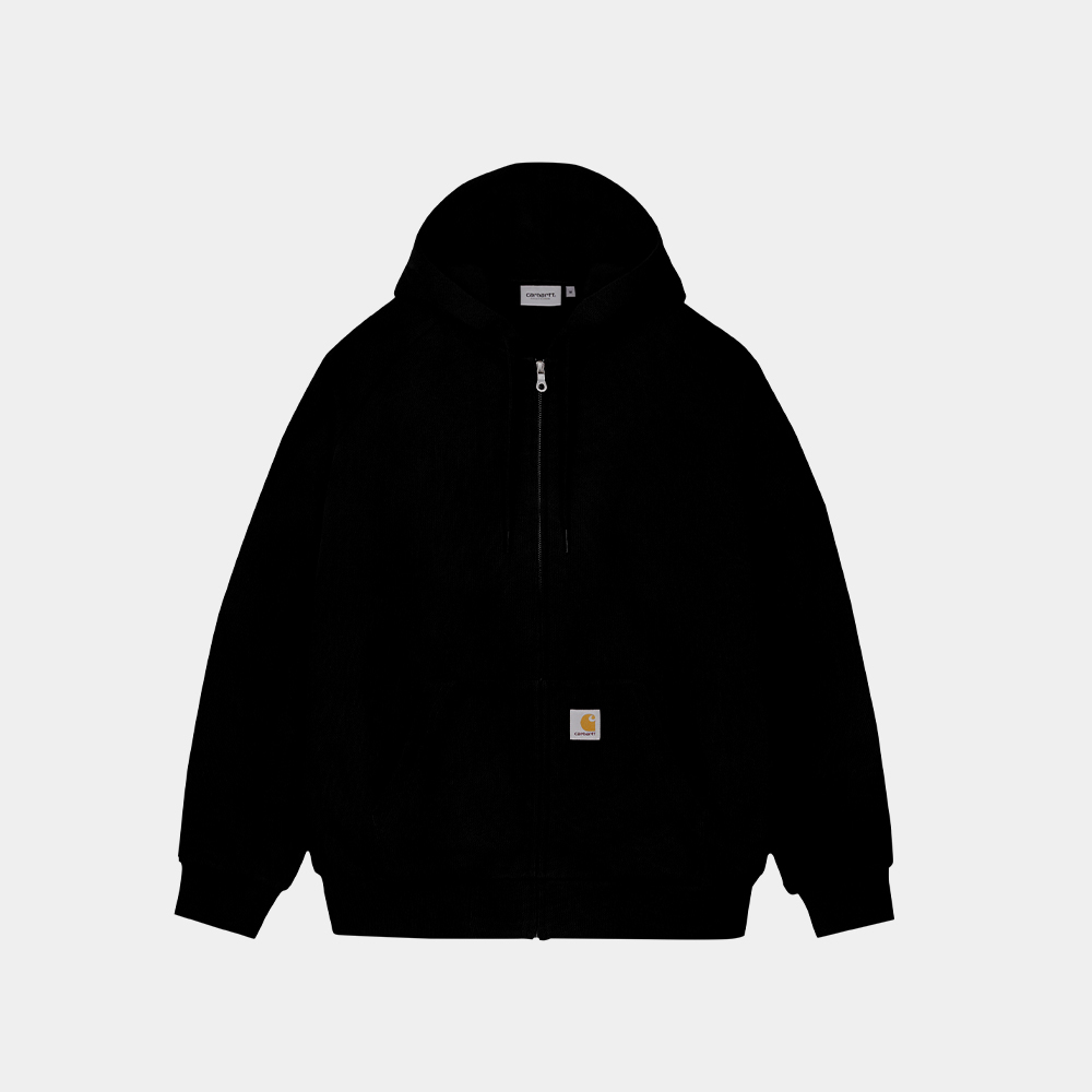 Label Mount Jacket Hooded Square Label Jacket