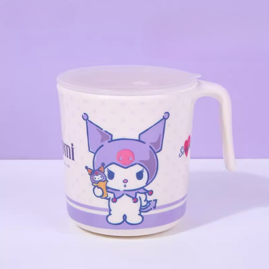 KUROMI Sanrio melamine cup with handle-250ml