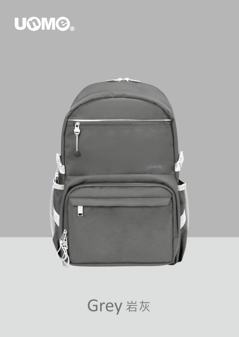 Navix大口袋輕量護脊背包-岩灰(U2013)