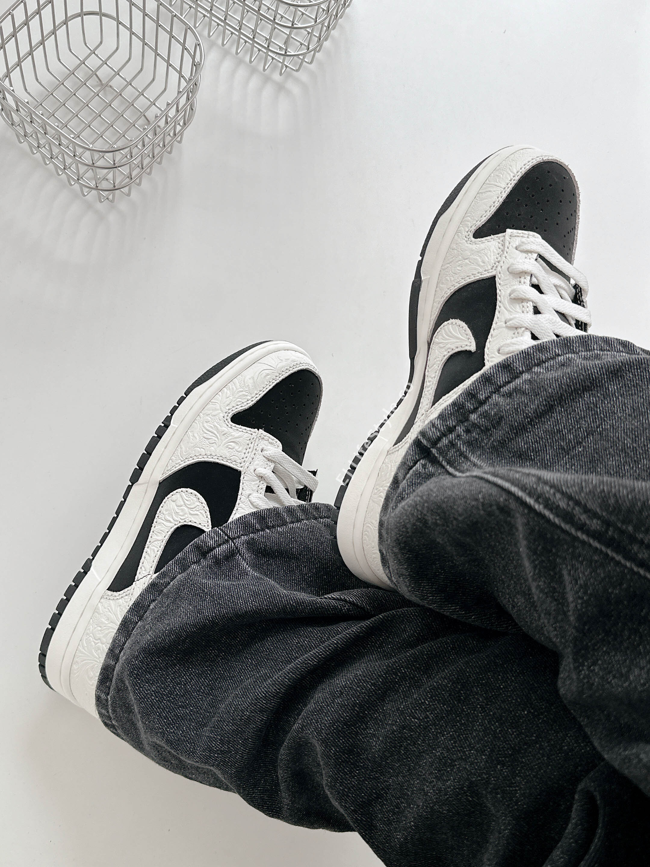 NIKE DUNK LOW 2026年 馬年限定 反轉熊貓 浮雕 奶油黑 白黑 米白 女鞋 IF3944-001 / 現+預