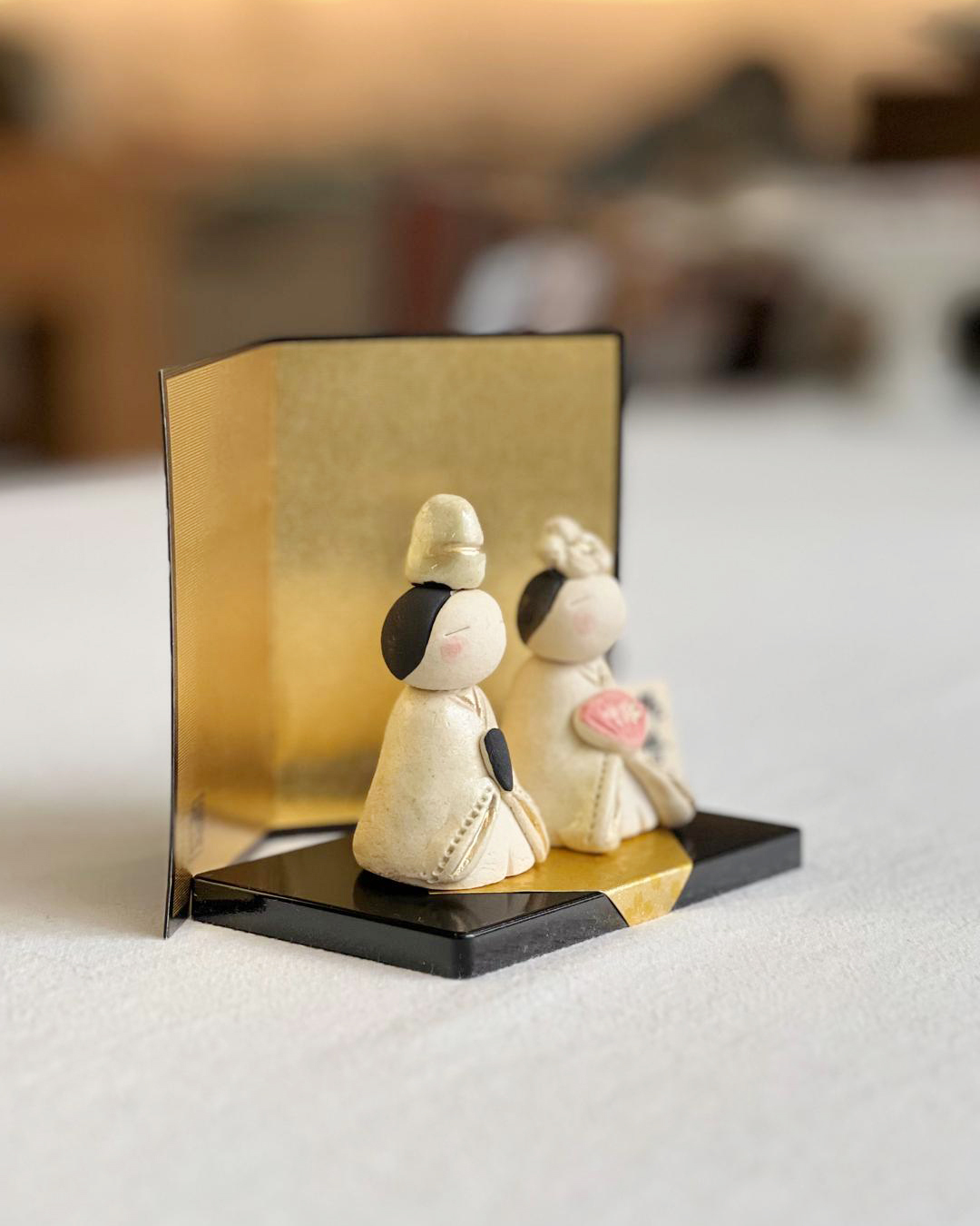 手工製作 織部陶偶娃娃｜瀨戶燒