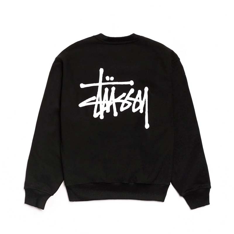 Stussy Basic Crew Black 長袖 大學T 黑色 1915000-BK [台灣現貨]