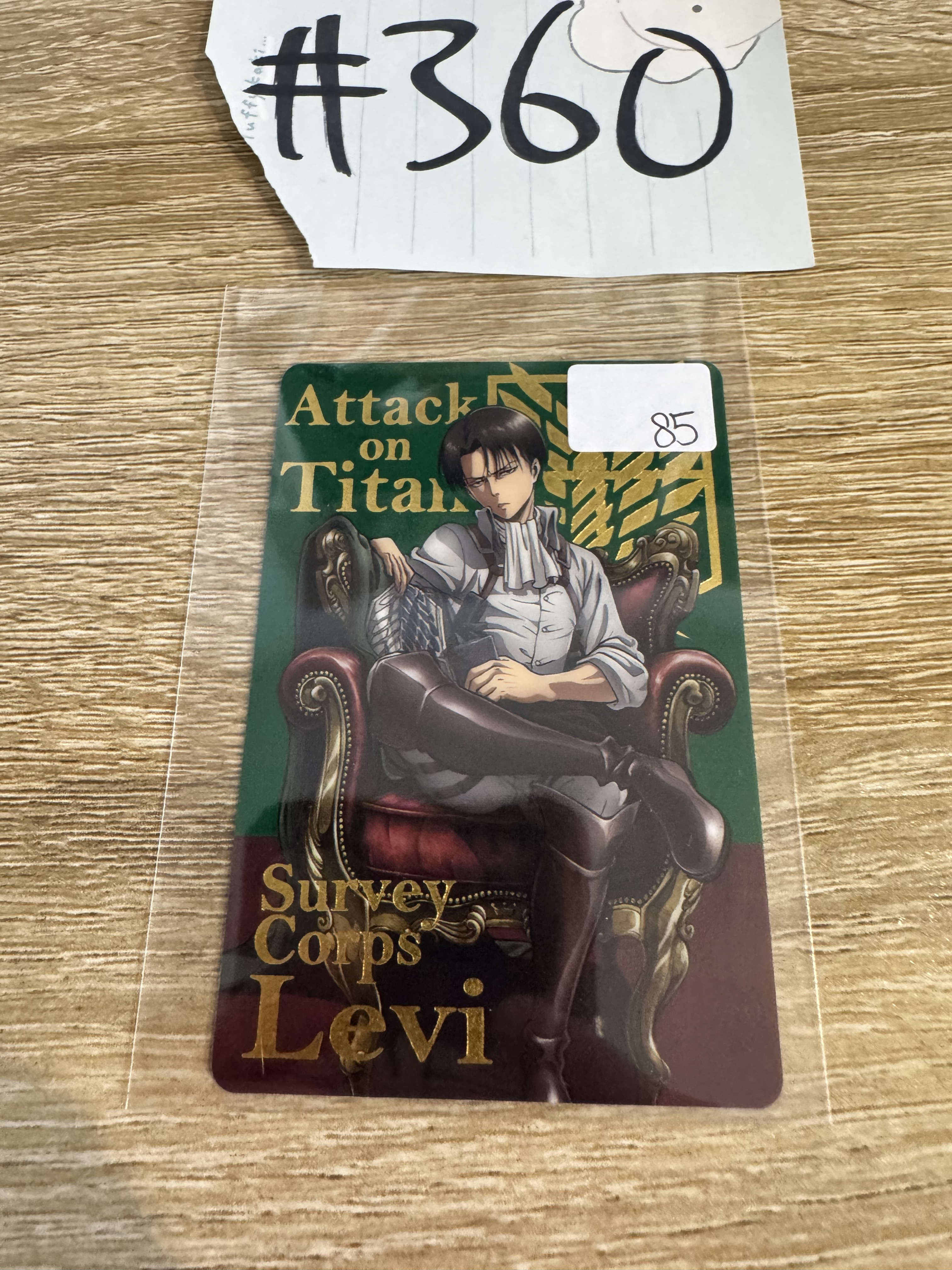 進擊的巨人 LEVI 小卡#360