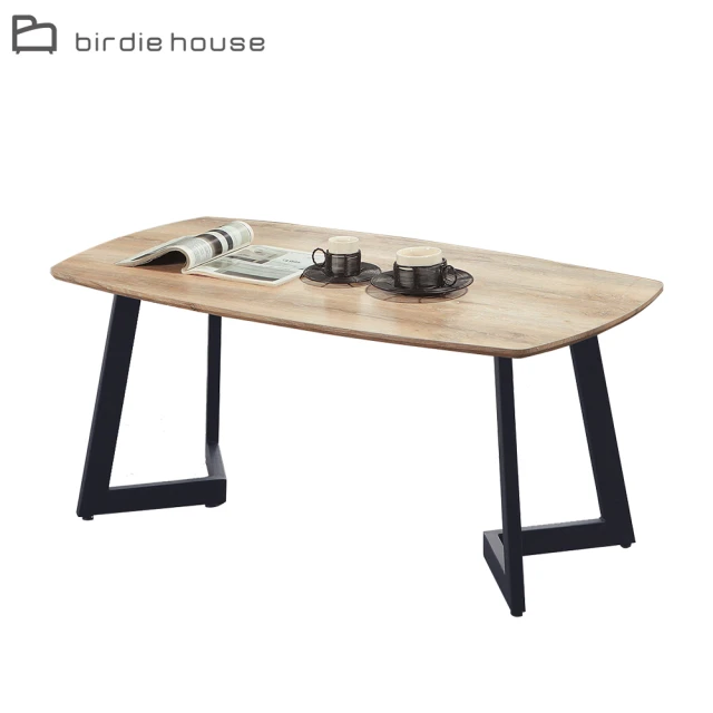 柏蒂家居-艾倫3.7尺造型鐵腳大茶几