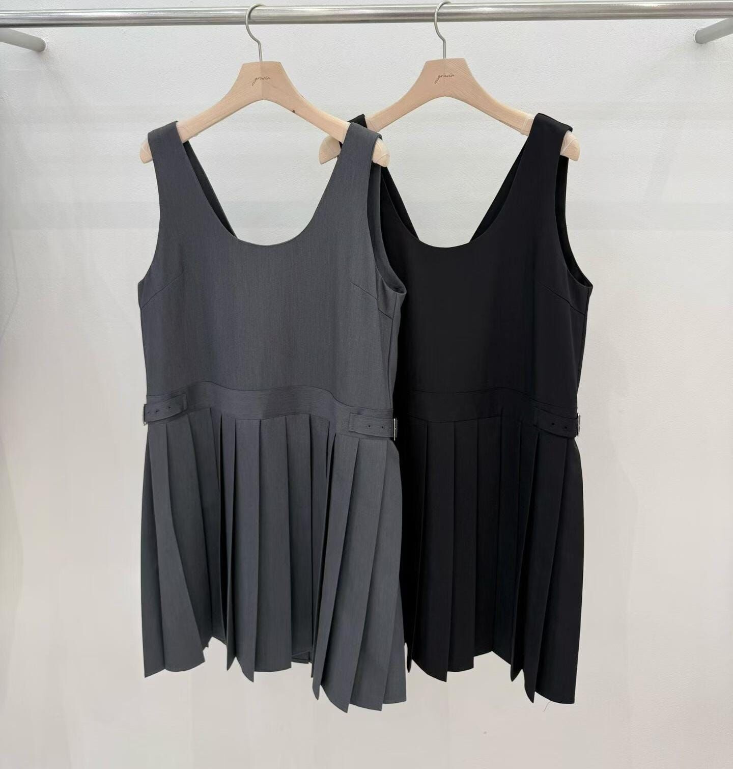 GC5515 百褶背心連身裙 *特價* (優惠碼同充值購物金不適用)