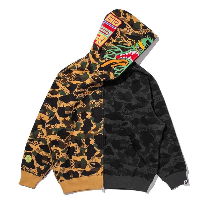 BAPE x COLT 聯名迷彩龍頭外套 連帽外套 黑黃迷彩 BAPE-530 [台灣現貨]