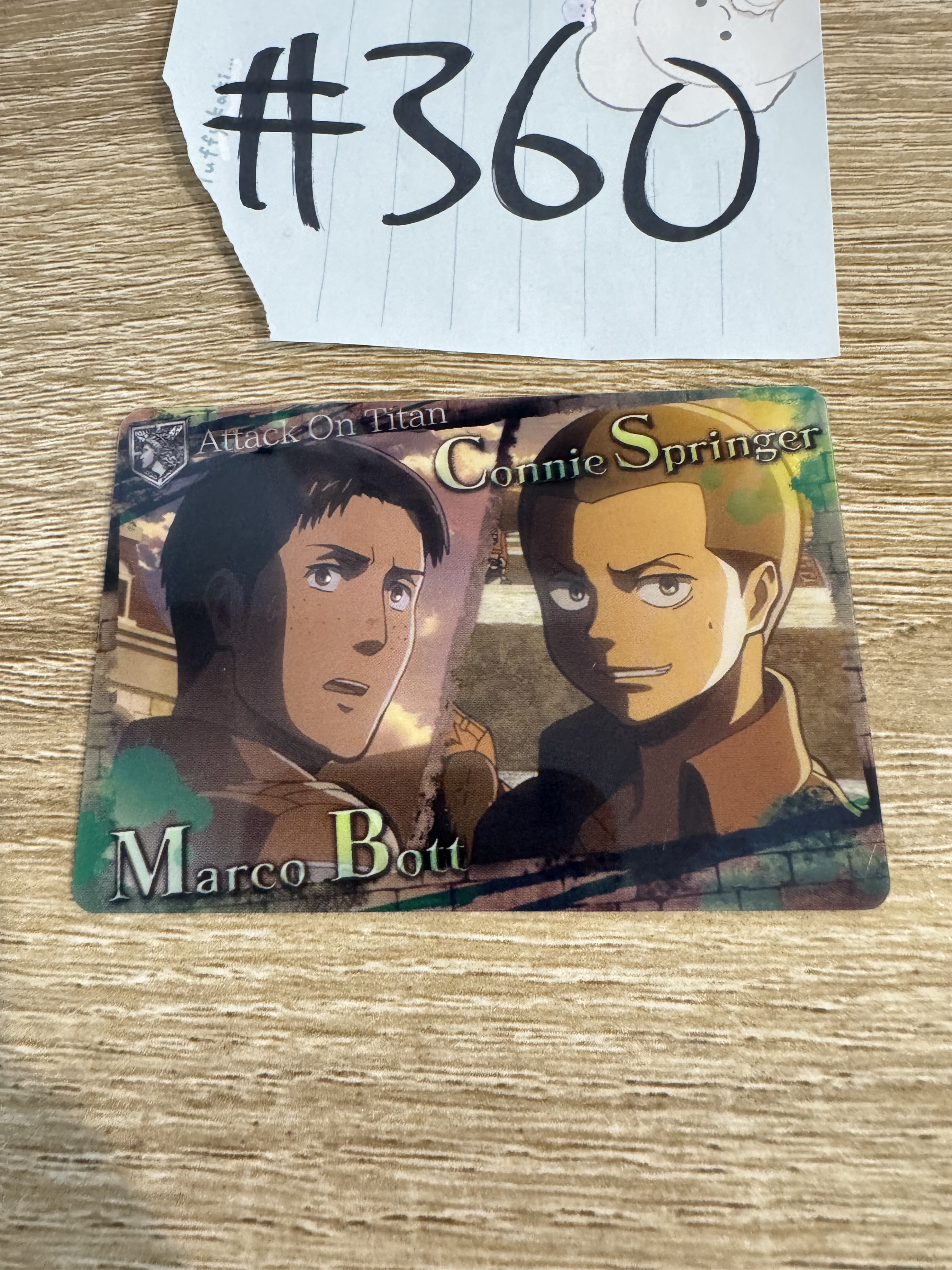 進擊的巨人 2人  小卡#360