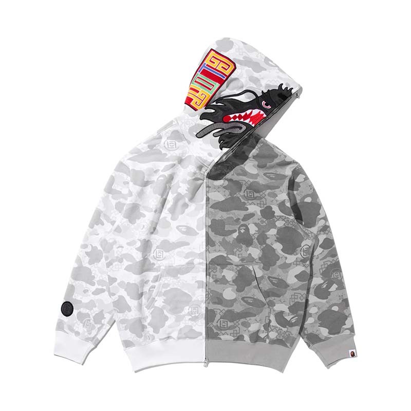 BAPE x COLT 聯名迷彩龍頭外套 連帽外套 灰白迷彩 BAPE-531CM [台灣現貨]