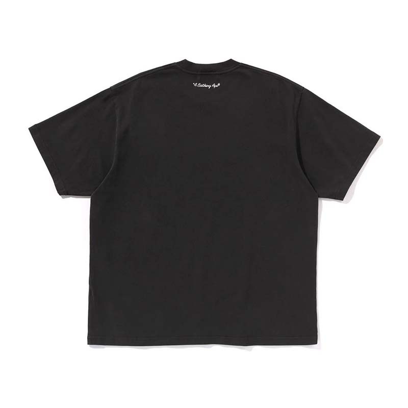 BAPE 手繪拉鍊鯊魚嘴 短袖 黑色 BAPE-534CM [台灣現貨]