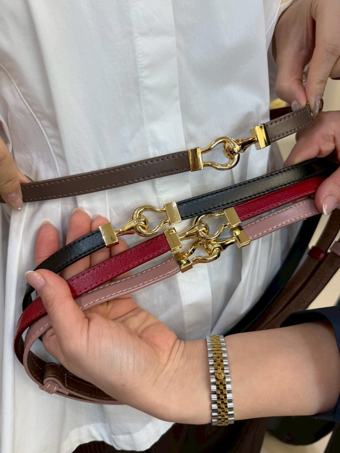 MA5516 方金扣細皮帶 *特價* (優惠碼同充值購物金不適用)