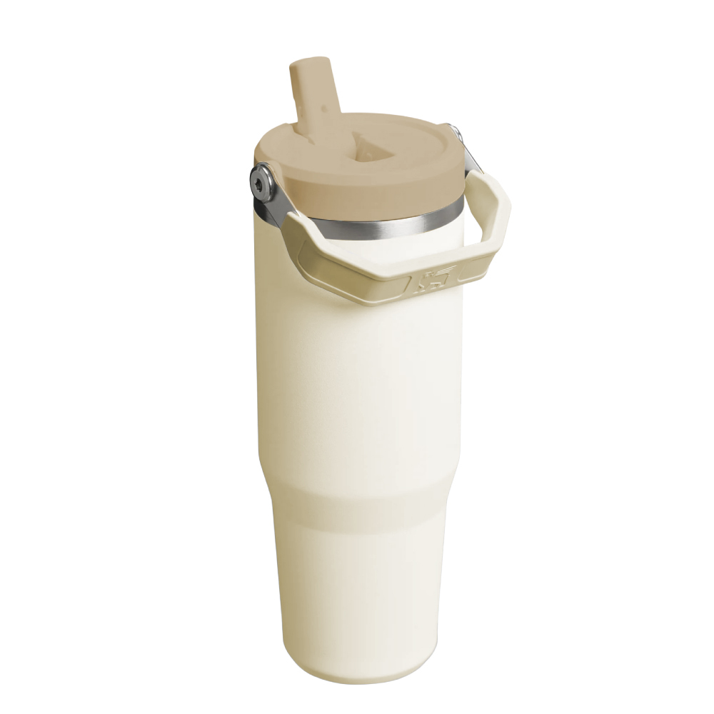 STANLEY 經典系列 IceFlow 手提吸管杯2.0 0.88L / 象牙白