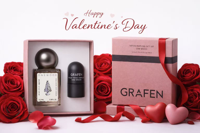 韓國 Grafen Tattoo Onewood 情人節套組禮盒