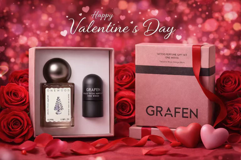 韓國 Grafen Tattoo Onewood 情人節套組禮盒