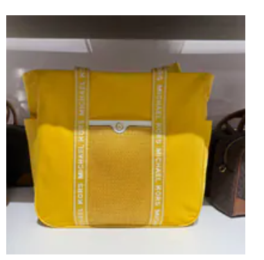 [S] MICHAEL KORS DAISY YELLOW 35S5GTFT3C JET SET TRAVEL LG NS PKT TOTE, 197853425835 (SMK1341)