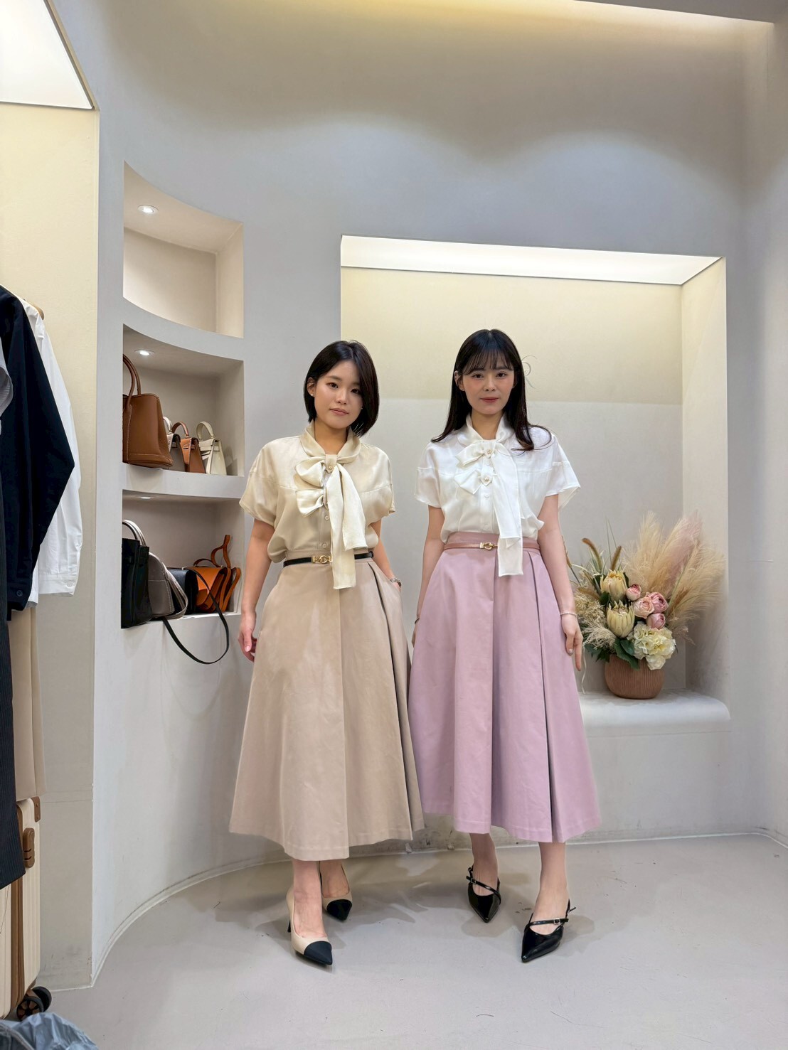 MA5505 優雅內摺長裙 *特價* (優惠碼同充值購物金不適用)