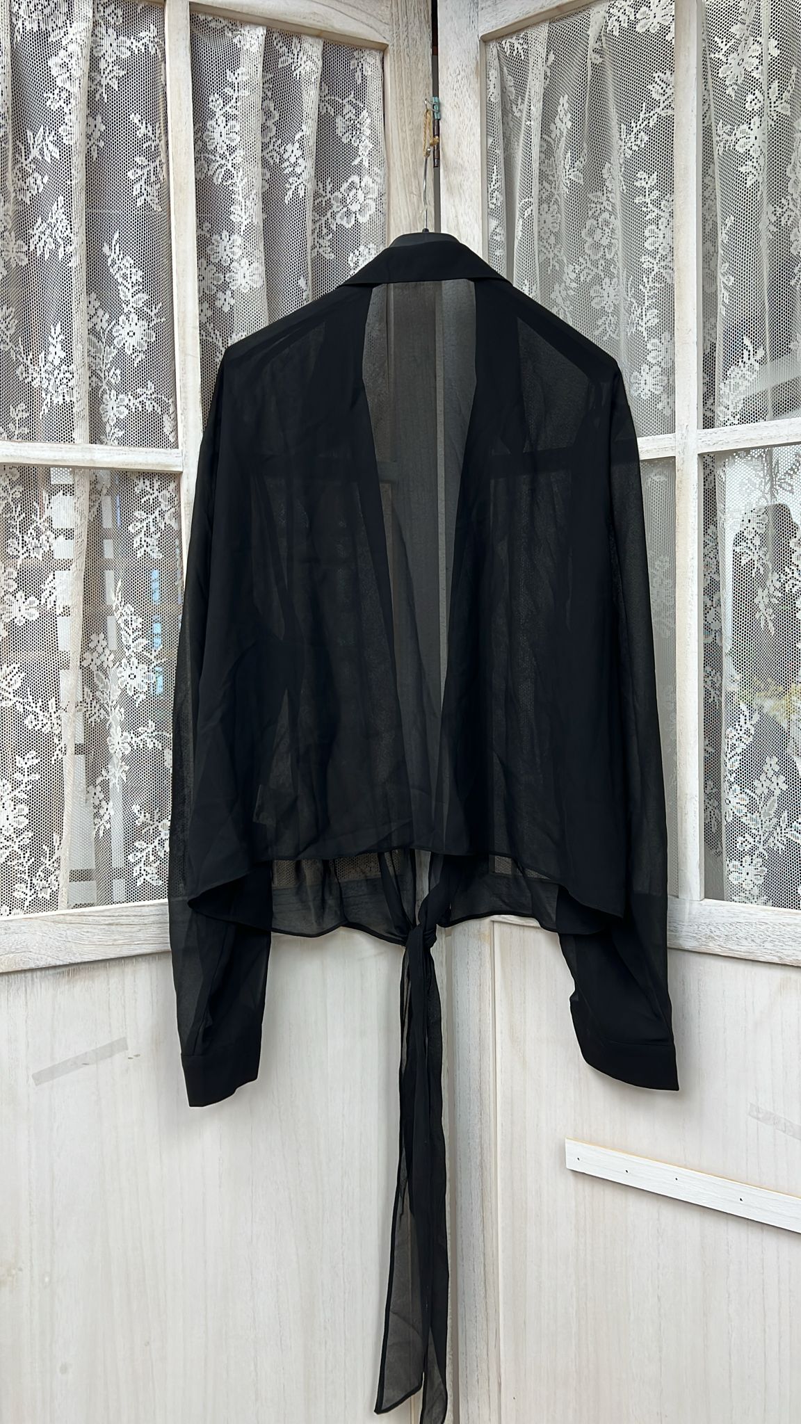 0211CT17-衣物CT-女裝100%絲 外套 (黑色) S碼(A17A), L碼 (A17B)