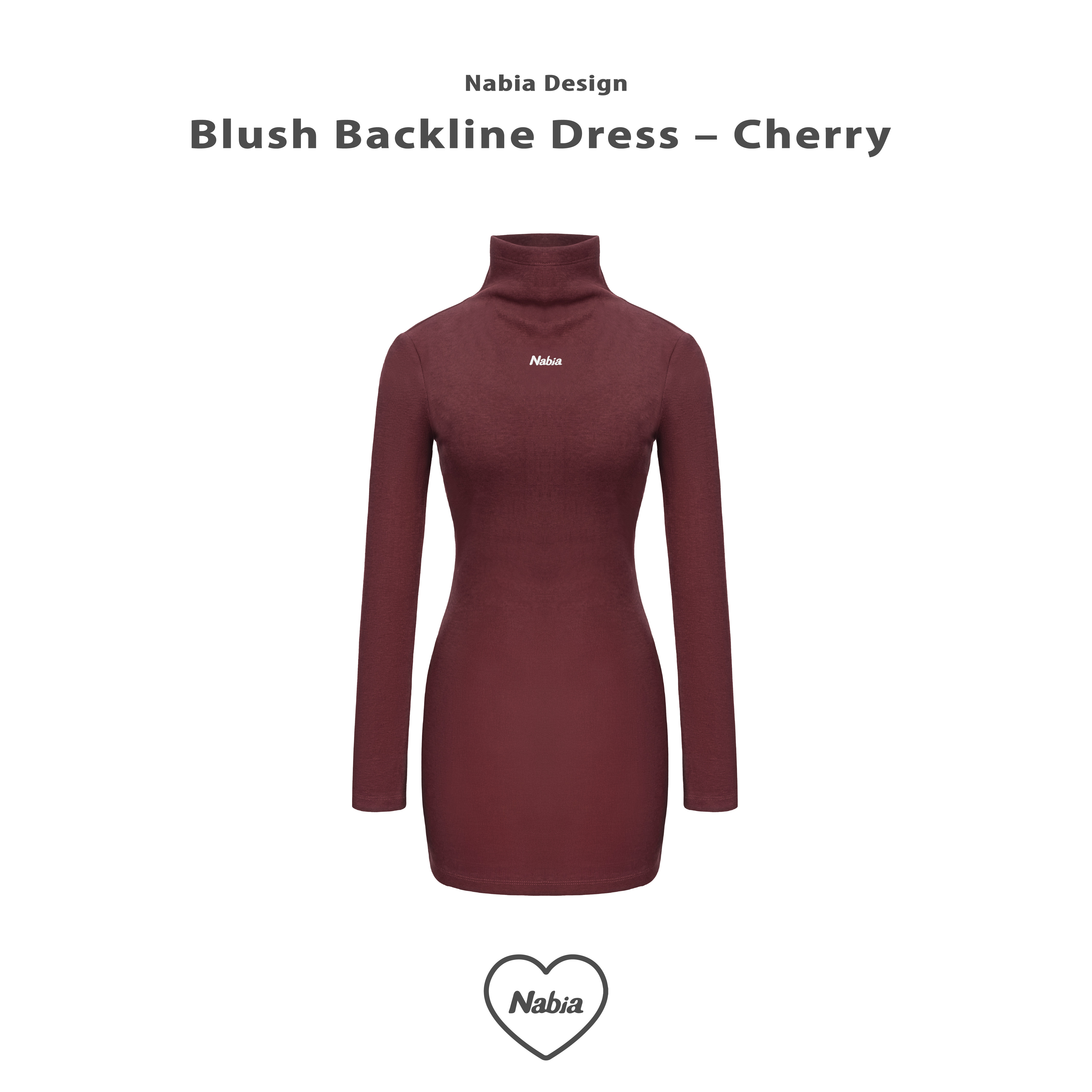 綁帶露背連身裙 - 辣紅